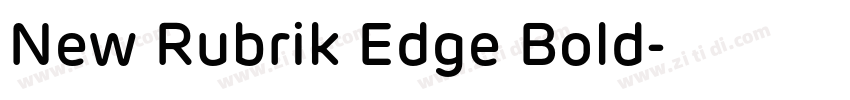 New Rubrik Edge Bold字体转换